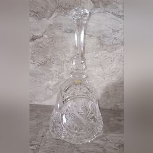VINTAGE HOFBAUER BYRDES Collection Bleikristall Crystal 8 inch Bell West Germany